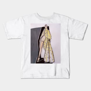 Ana In Yellow Haute Couture Kids T-Shirt